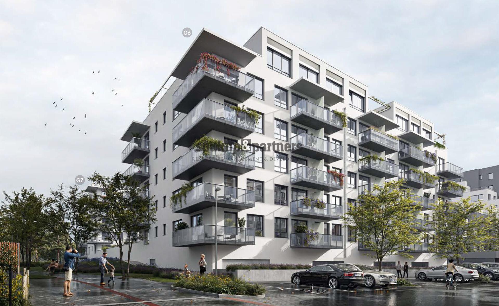 Prodej družstevního bytu 1+kk s balkonem, Praha 10 – Štěrboholy, projekt Malý háj.