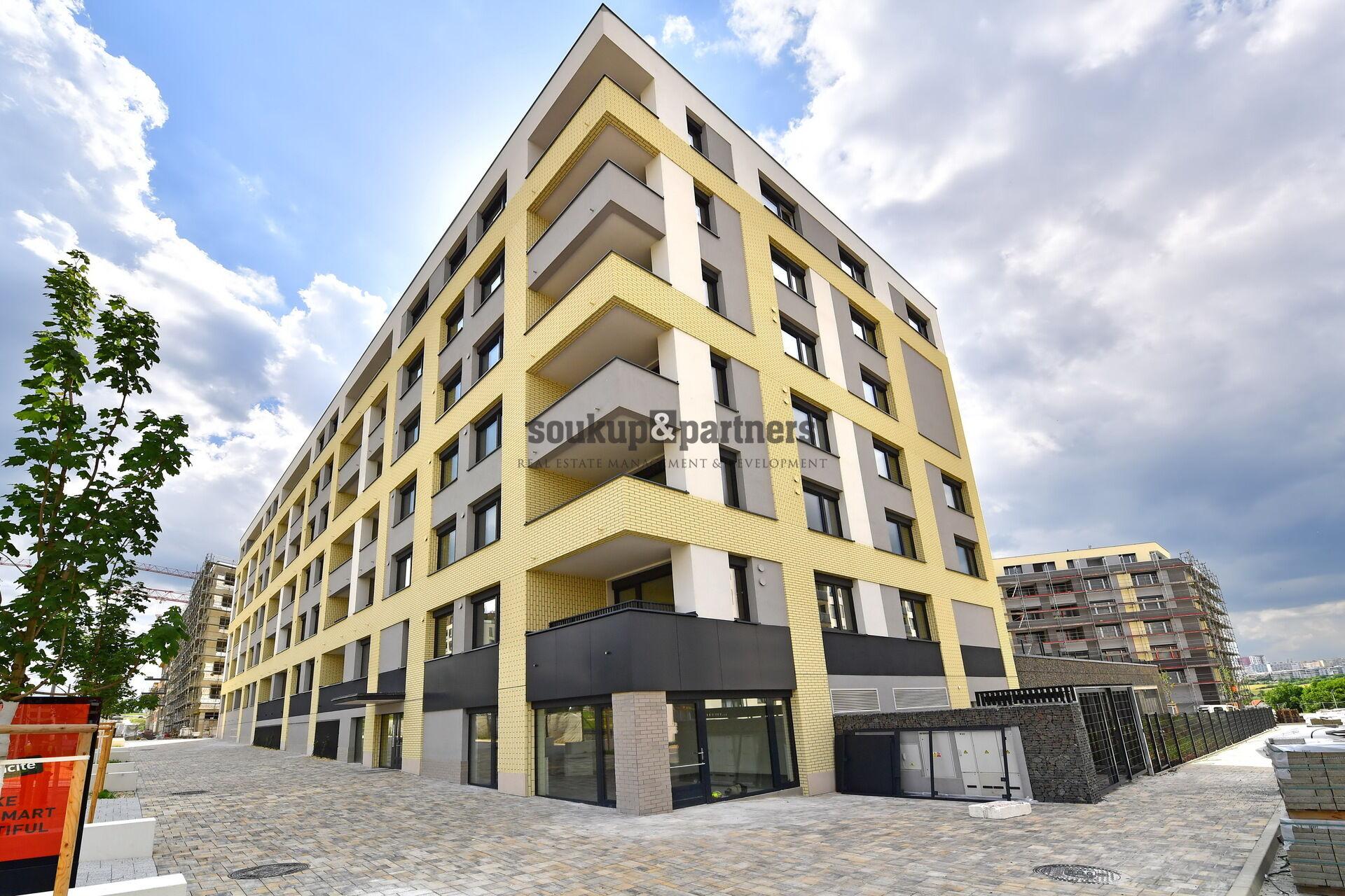 Nový družstevní byt 1+kk/ Lodžie - 38 m2. Kolaudace 6/2026, projekt Kaskády Barrandov.