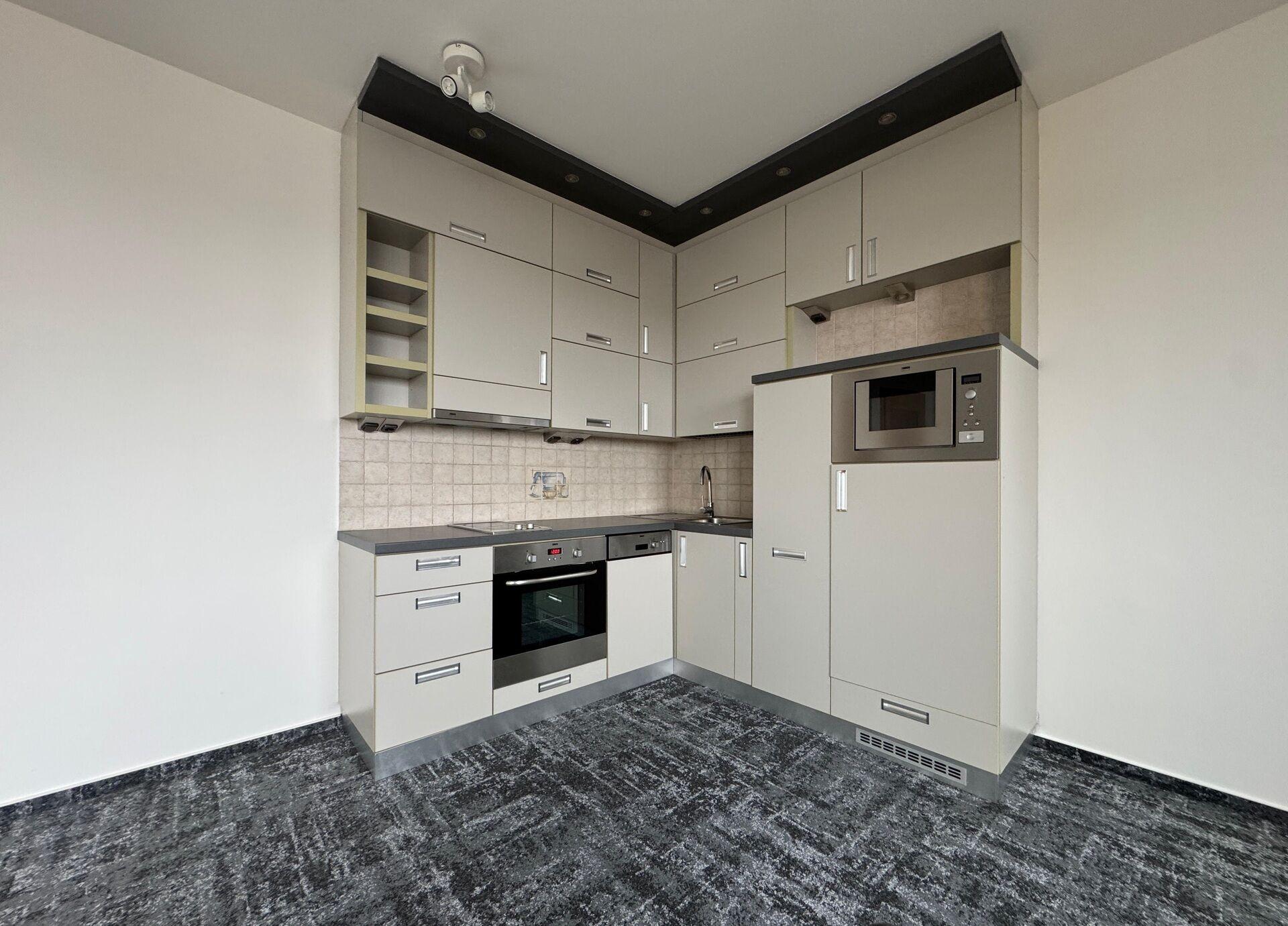 Pronájem bytu 1+kk s terasou, 43 m2, Kabešova