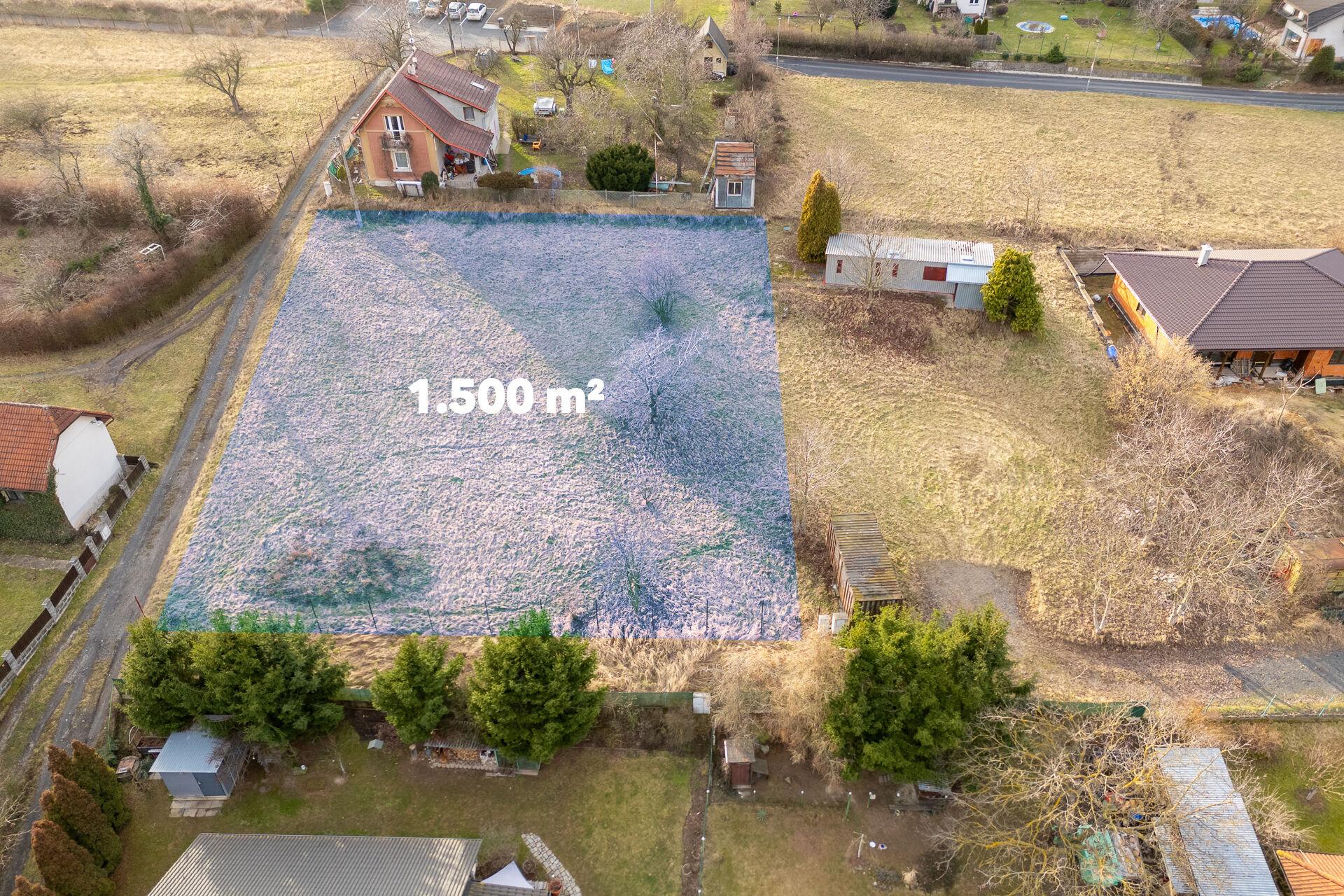 Prodej stavebního pozemku 1.500 m², Vrátkov