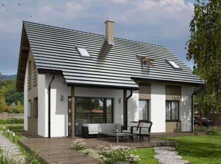 00186 vizualizace J strany | Prodej - pozemek pro bydlení, 998 m²