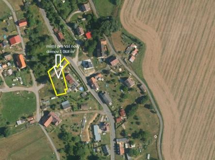 00269 letecký snímek | Prodej - pozemek pro bydlení, 1 068 m²