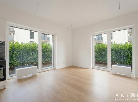 Pohořelice obývák | Prodej bytu, 2+kk, 86 m²