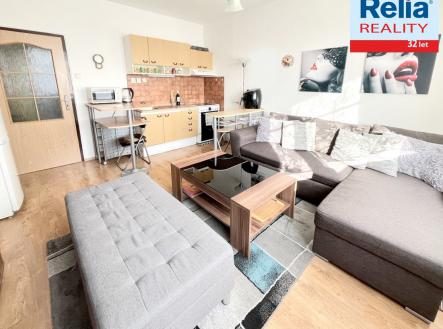 N50371_obývací pokoj_kuchyně_ | Prodej bytu, 2+kk, 42 m²