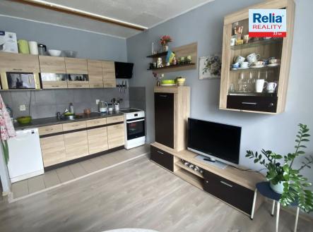 N50748_Obývací pokoj + kuchyňský kout_1 | Prodej bytu, 2+kk, 41 m²
