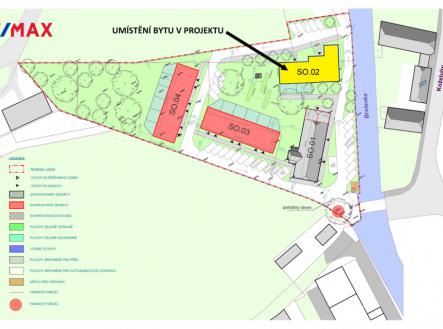 Lokalizace bytu v projektu | Prodej bytu, 2+kk, 55 m²