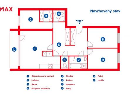 pudorys-cernak.jpg | Prodej bytu, 4+kk, 103 m²