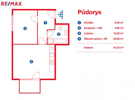 1509.jpg | Pronájem bytu, 2+kk, 53 m²