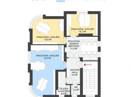 pudorys-var-1.jpg | Pronájem - kanceláře, 52 m²