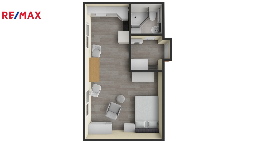 3a. 3D půdorys bytu