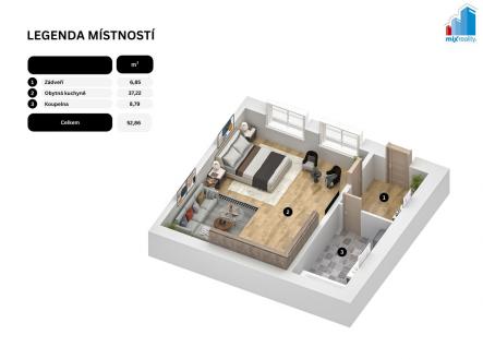 Fotka 3 | Prodej bytu, 1+kk, 53 m²