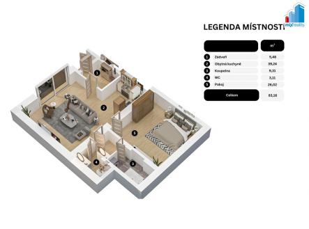 Fotka 3 | Prodej bytu, 2+kk, 83 m²