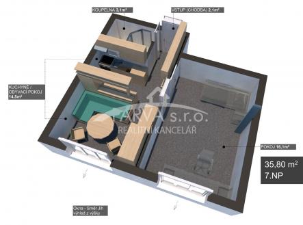 foto: 1 | Pronájem bytu, 1+1, 35 m²
