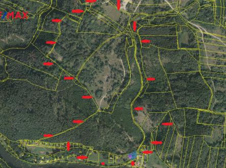 mapa-katastr-sipky-1.png | Prodej - pozemek, les, 43 735 m²