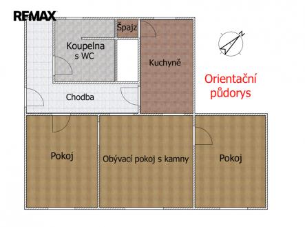 pudorys.png | Prodej bytu, 3+1, 88 m²