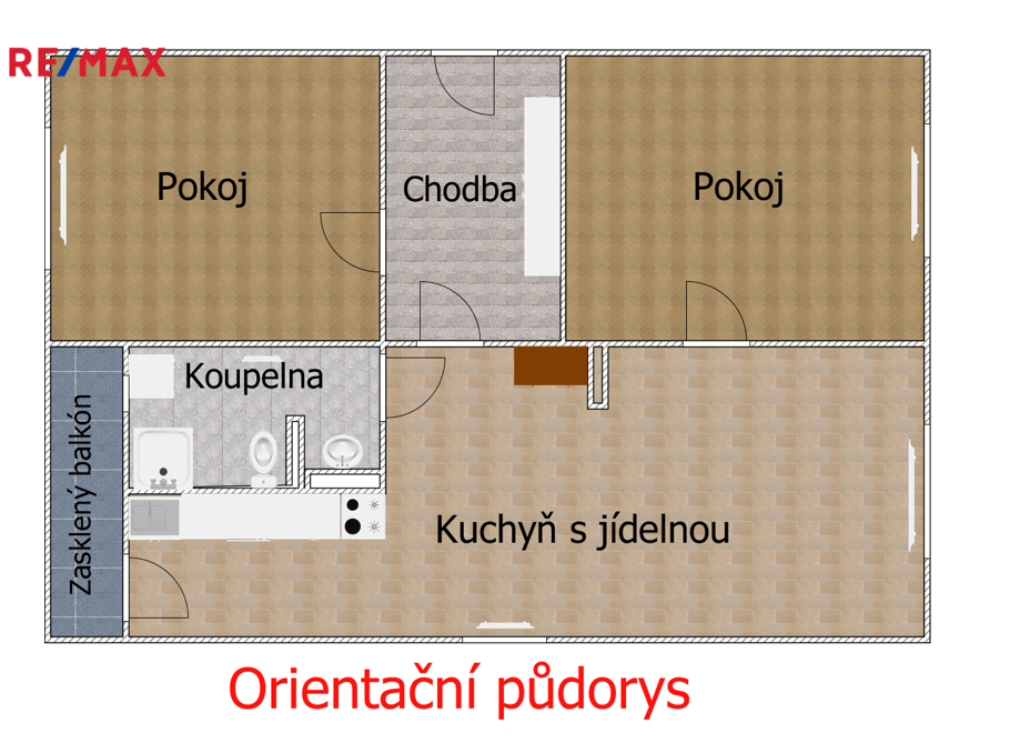 Orientační půdorys.