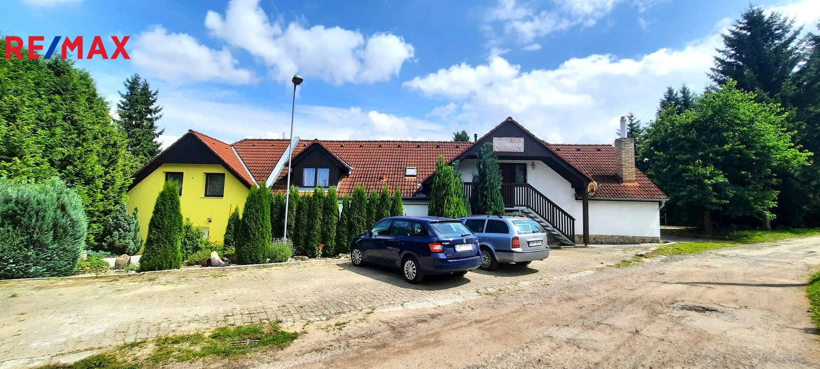 čelní pohled na penzion