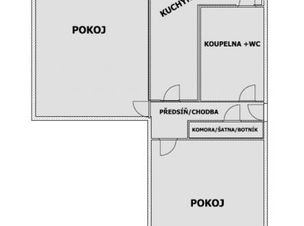 pudorys-wagnerova-i.jpg | Prodej bytu, 2+1, 63 m²