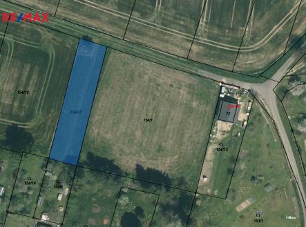 Letecký pohled. | Prodej - pozemek pro bydlení, 984 m²