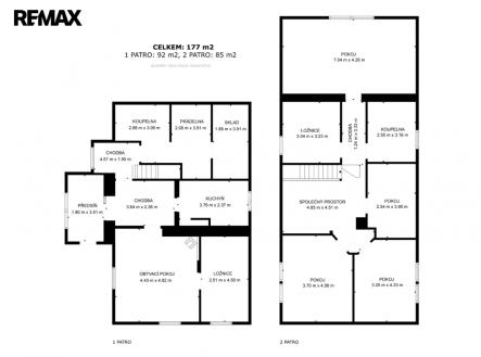 Půdorys | Prodej - dům/vila, 209 m²