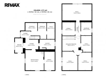 orientační půdorys | Prodej - chata/rekreační objekt, 209 m²