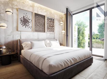 msinvest dolni mecholupy INT BD loznice.jpg | Prodej bytu, 2+kk, 42 m²