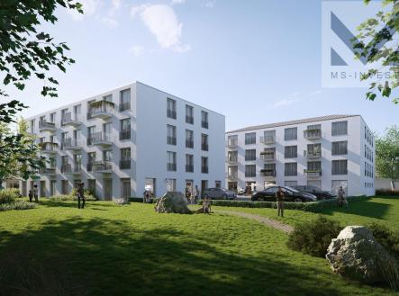 Vizualizace budoucí podoby projektu  | Prodej bytu, 3+kk, 69 m²