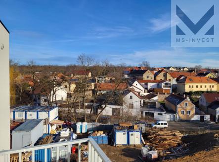 Výhled z balkonu E 201 sever | Prodej bytu, 4+kk, 89 m²