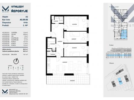 Prodej bytu, 4+kk, 90 m²