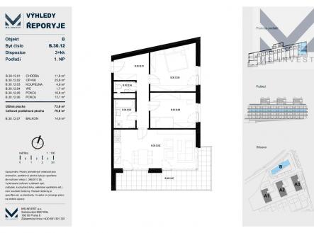 B.30.12.jpg | Prodej bytu, 3+kk, 74 m²