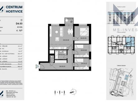 Prodej bytu, 4+kk, 85 m²