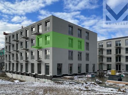 Vyznačení bytu D 301. v domě | Prodej bytu, 4+kk, 86 m²