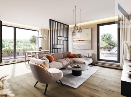 msinvest dolni mecholupy INT BD obyvak VALLEY.jpg | Prodej bytu, 2+kk, 42 m²