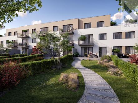 msinvest dolni mecholupy EXT 19 zahrada BD1.jpg | Prodej bytu, 2+kk, 42 m²