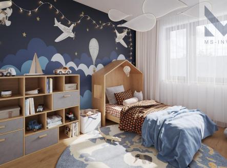 msinvest dolni mecholupy INT RD detsky pokoj.jpg | Prodej - dům/vila, 121 m²