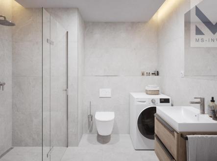 msinvest florianka A232 koupelna GRAY.jpg | Prodej bytu, 1+kk, 30 m²