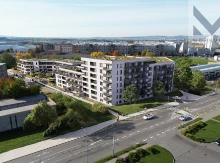 Rezidence Florianka_letecka.jpg | Prodej bytu, 1+kk, 28 m²