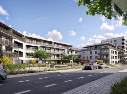 Rezidence Florianka_ulice_mensi.jpg | Prodej bytu, 1+kk, 28 m²