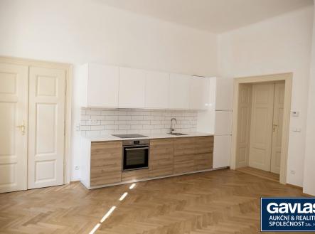 obývací pokoj s kk | Pronájem bytu, 3+kk, 89 m²