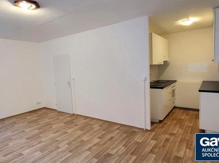 Obývací pokoj - celkový pohled | Pronájem bytu, 1+kk, 40 m²