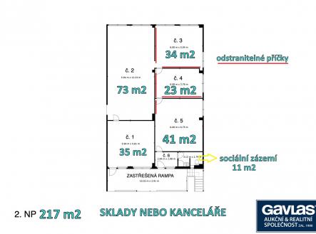 2NP_s označením | Pronájem - obchodní prostor, 870 m²