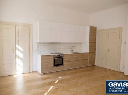 obývací pokoj s kk | Pronájem bytu, 3+kk, 88 m²