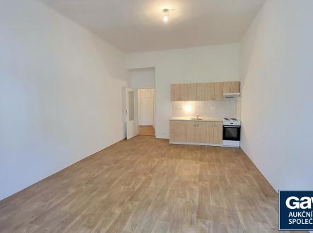 Obývací pokoj s kk | Pronájem bytu, 2+kk, 55 m²