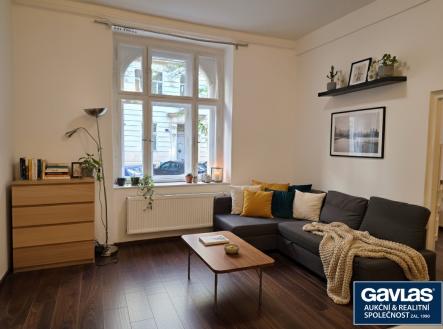 Obývací kout | Pronájem bytu, 1+1, 43 m²