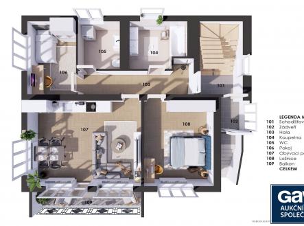 1NP_final | Prodej - dům/vila, 158 m²