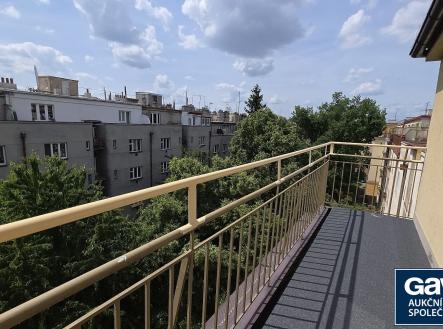 Terasa - pohled k jihu | Pronájem bytu, 1+kk, 35 m²