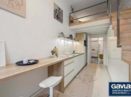 kuchyně s patiem | Prodej bytu, 1+1, 31 m²