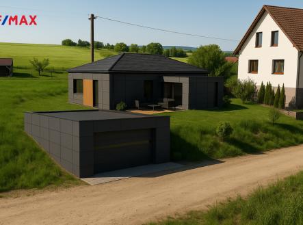 Vizualizace 2  - moderní stavba | Prodej - dům/vila, 75 m²
