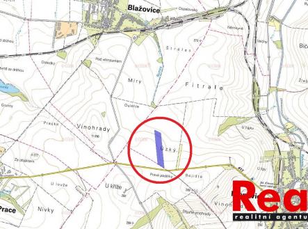 snímek z KM_2 - k.ú. Křenovice u Slavkova | Prodej - pozemek, zemědělská půda, 38 914 m²