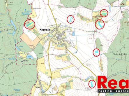 snímek z KM_1 - pozemky Krumsín | Prodej - pozemek, zemědělská půda, 7 000 m²